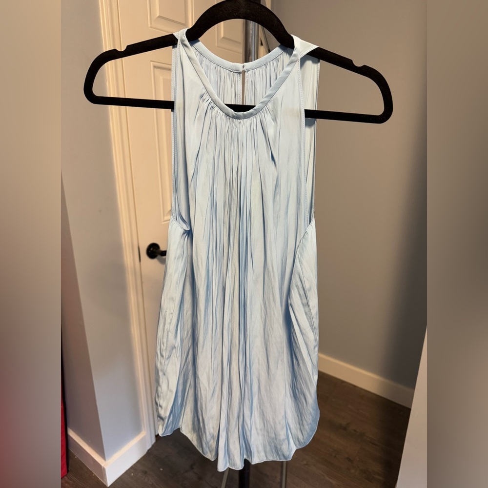 Piper V-Neck Tank Top Sz XS Misty Blue NWT